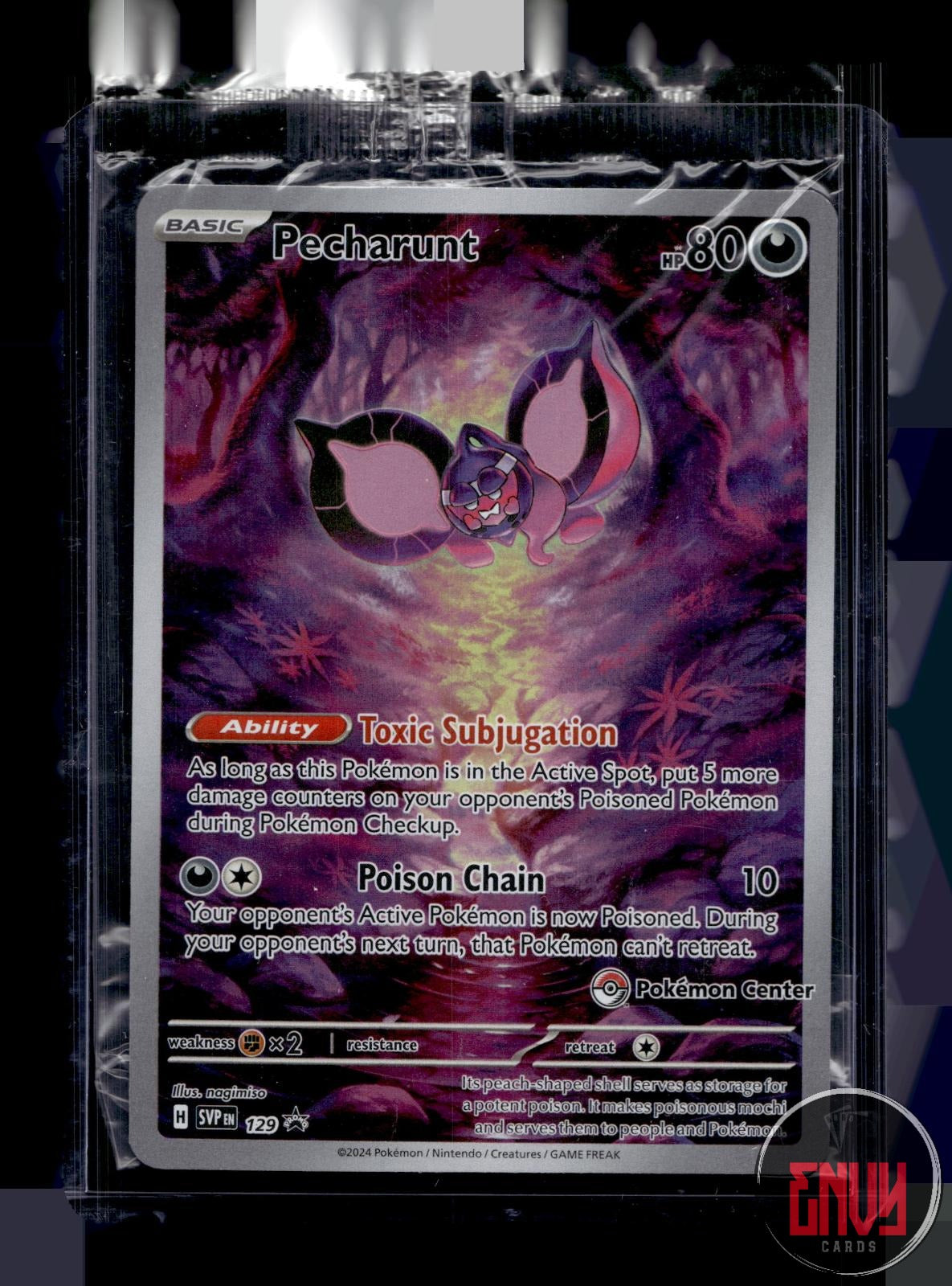 Pecharunt (Pokemon Center Exclusive) NM 129 Scarlet & Violet Promo Pokemon Holo