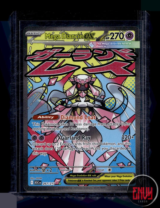 Mega Diancie ex Near Mint 267/217 Mega Attack Rare Ascended Heroes Pokemon