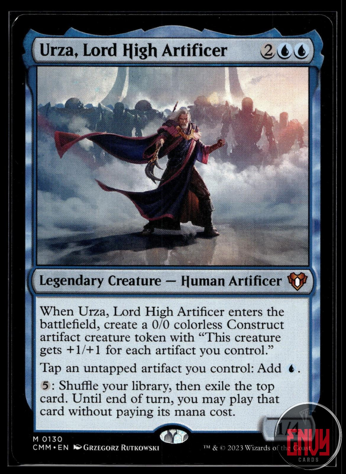 Urza, Lord High Artificer Near Mint 130 Mythic Commander Masters