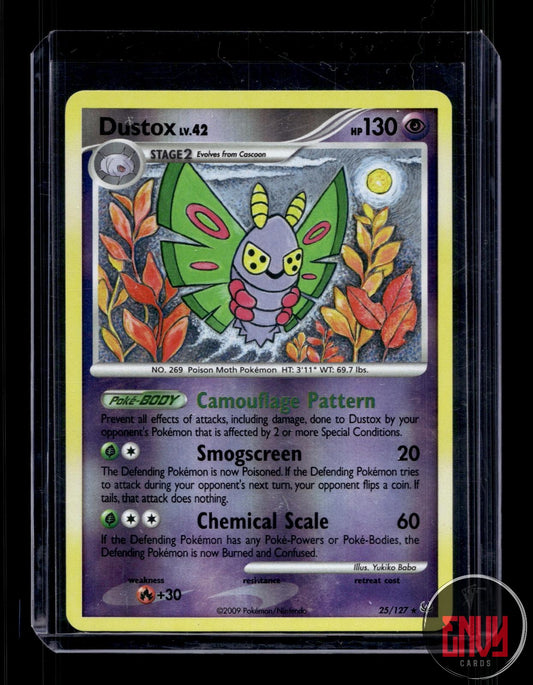 Dustox Lightly Played 25/127 Rare Platinum Pokemon Reverse Holo