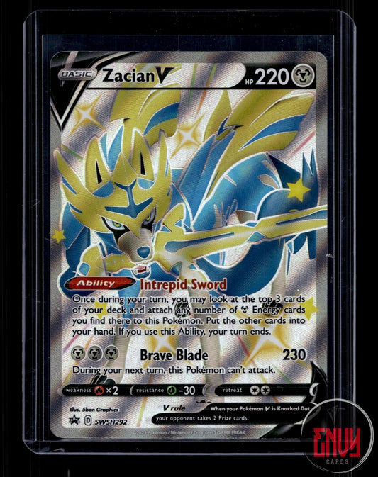 Zacian V (Shiny) Near Mint SWSH292 Promo Sword & Shield Promo Pokemon Holo
