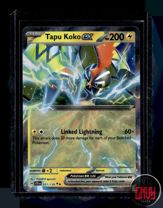 Tapu Koko ex Near Mint 051/159 Double Rare Journey Together Pokemon