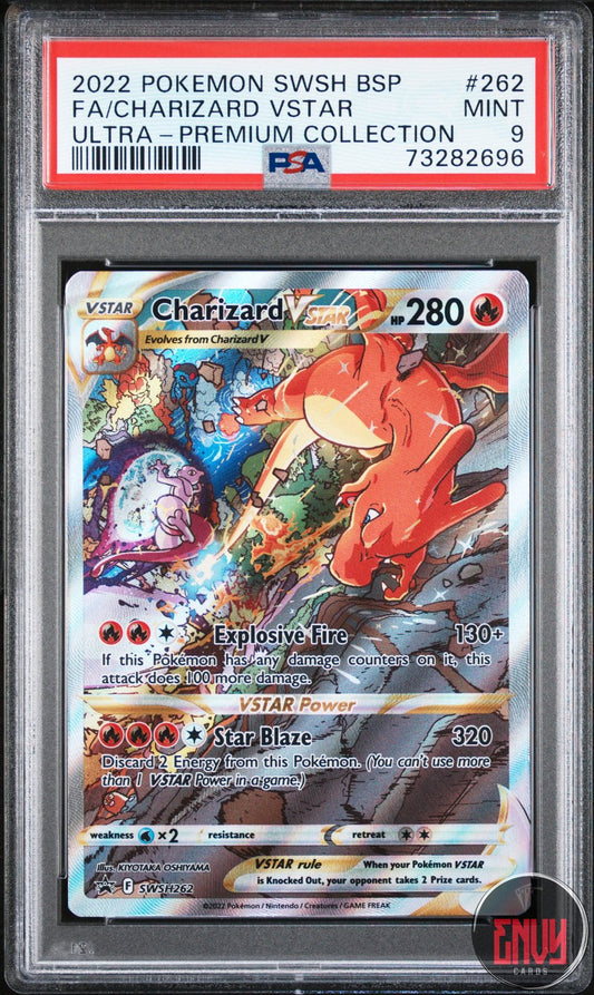 Charizard Vstar 262 Sword & Shield UPC-charizard Pokemon PSA 9