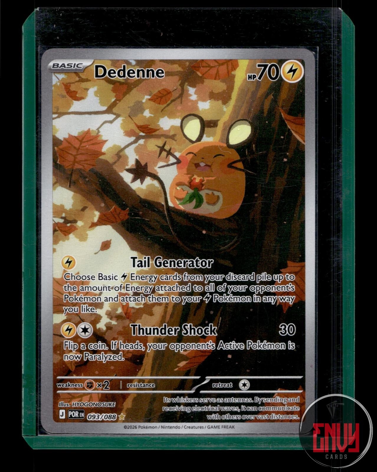 Dedenne Near Mint 093/088 Illustration Rare Perfect Order Pokemon