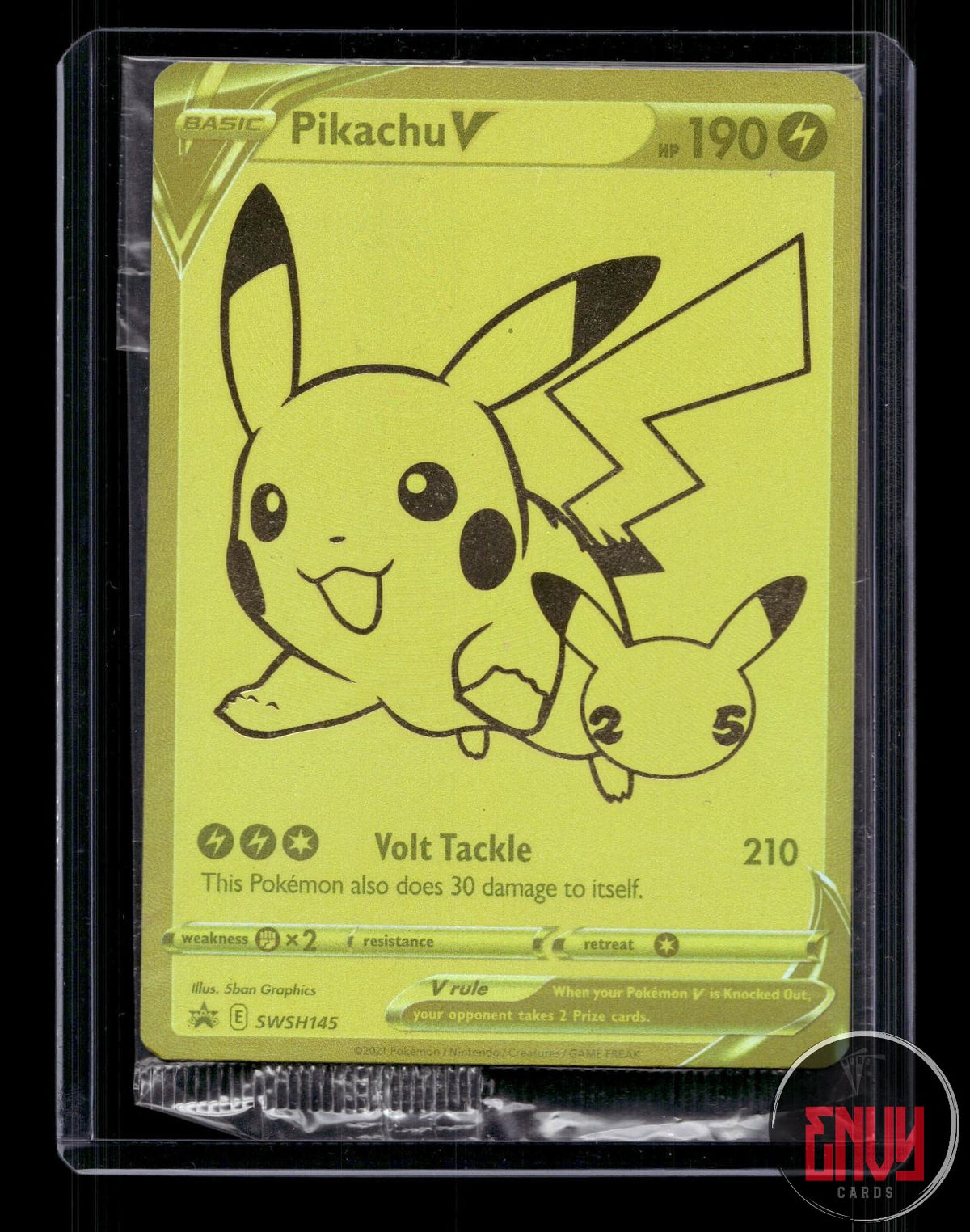 Pikachu V NM SWSH145 P Sword & Shield Promo Pokemon Holo SEALED