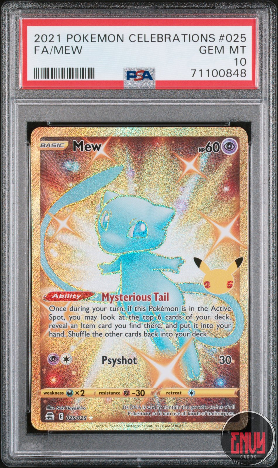 Mew 025 Celebrations Pokemon PSA 10