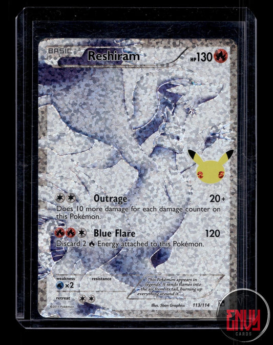 Reshiram NM 113/114 Celebrations: Classic Collection Pokemon Holo