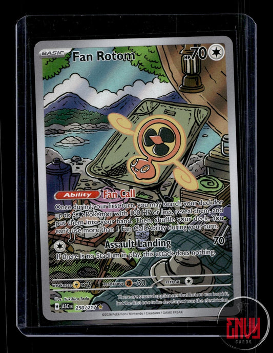Fan Rotom Near Mint 250/217 Illustration Rare Ascended Heroes Pokemon