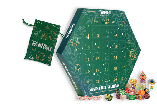 Fanroll Advent Dice Calendar: Holiday Dice 2025
