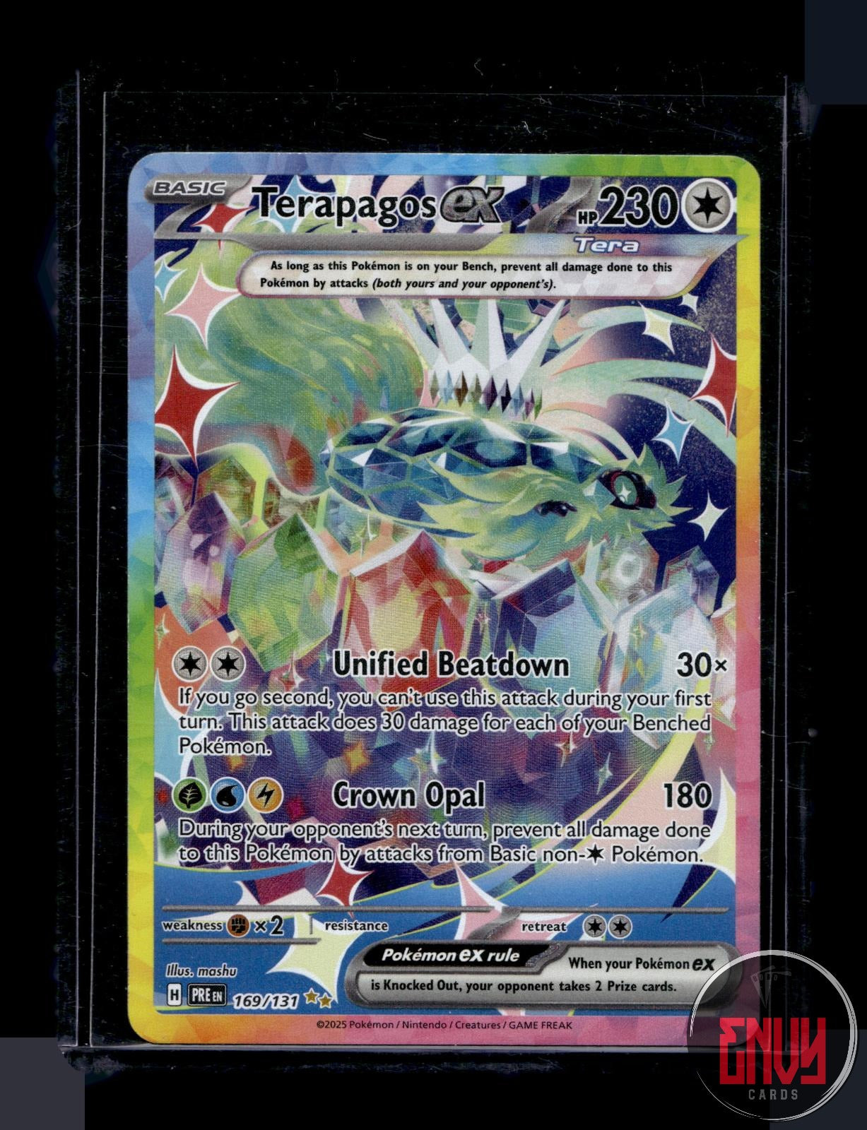 Terapagos ex - 169/131 NM 169/131 SV: Prismatic Evolutions Pokemon NM