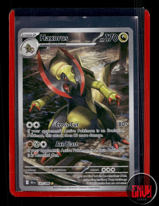 Haxorus Near Mint 147/086 Illustration Rare Black Bolt Pokemon Holo
