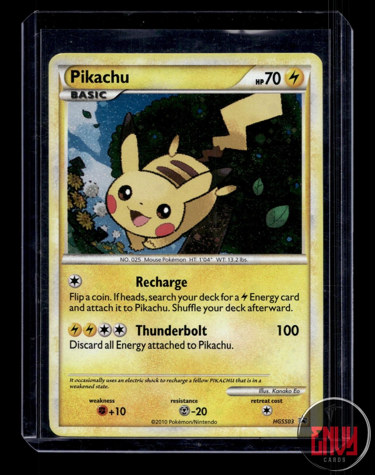 Pikachu Lightly Played HGSS03 Promo HGSS Black Star Promos Pokemon