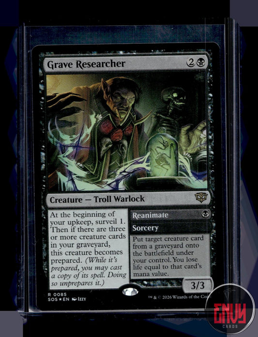 Grave Researcher LP 85 Rare Secrets of Strixhaven Magic: The Gathering Foil