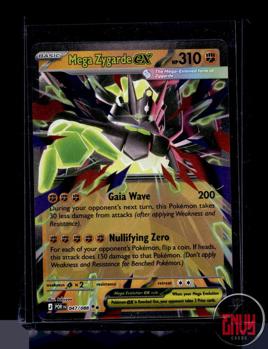 Mega Zygarde ex Near Mint 047/088 Double Rare Perfect Order Pokemon