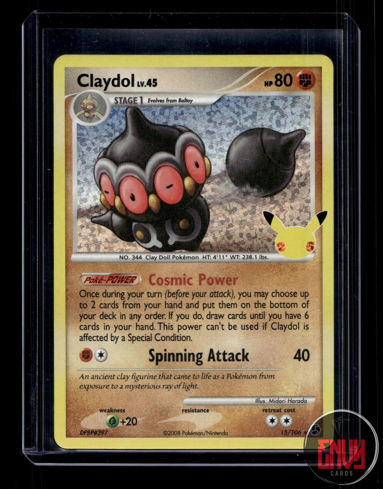 Claydol NM 15/106 Celebrations: Classic Collection Pokemon Holo