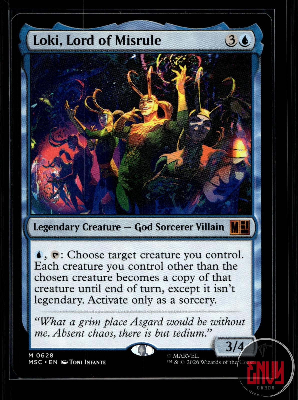 Loki, Lord of Misrule Near Mint 628 Mythic Commander: Marvel Super Heroes