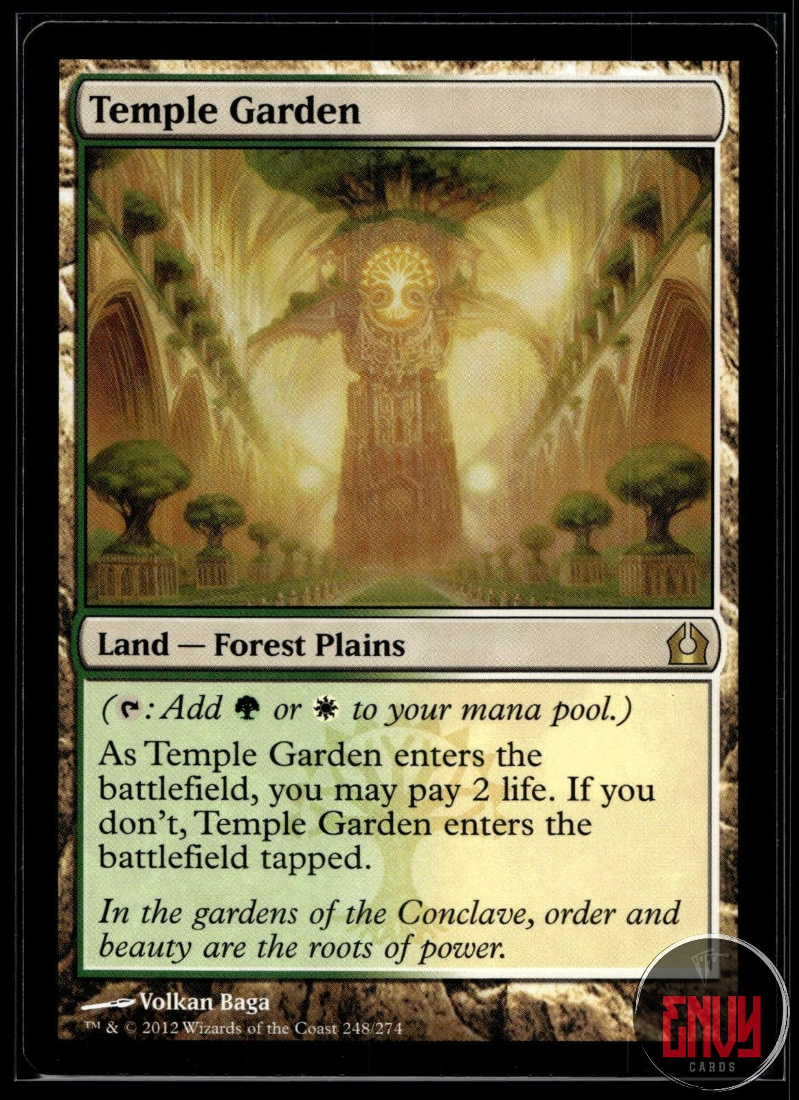 Temple Garden Near Mint 248 Rare Return to Ravnica
