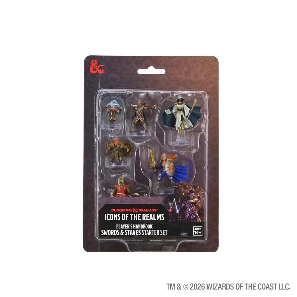 D&D ICONS OF THE REALMS: W29 PLAYER'S HANDBOOK - SWORDS N STAVES STARTER SET