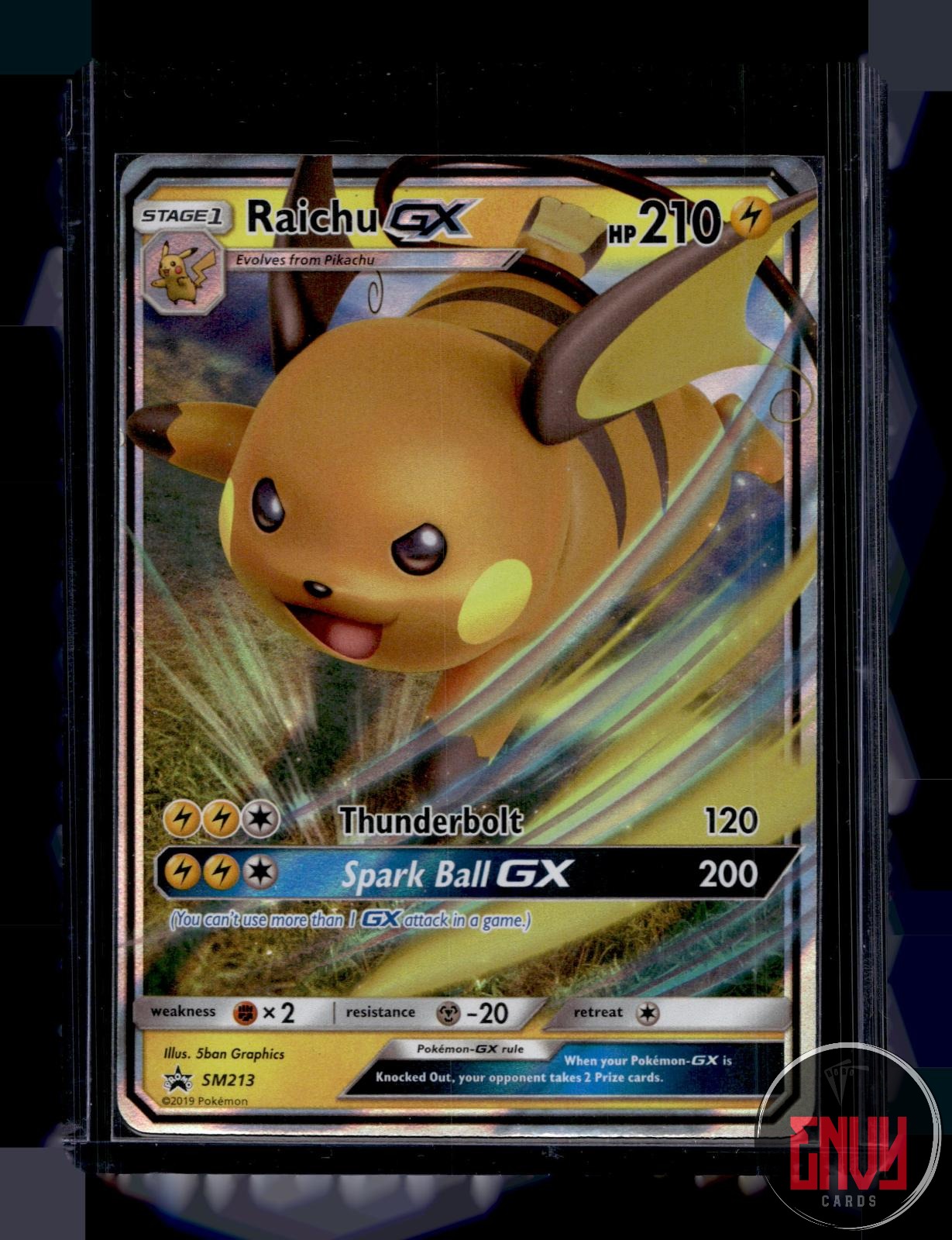 Raichu GX - Lightly Played SM213 Promo Sun & Moon Promo Pokemon Holo