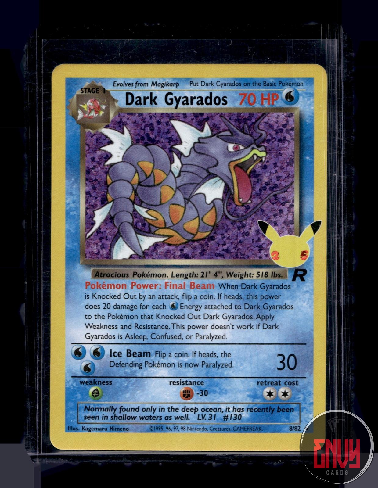 Dark Gyarados NM 8/82 Celebrations: Classic Collection Pokemon Holo