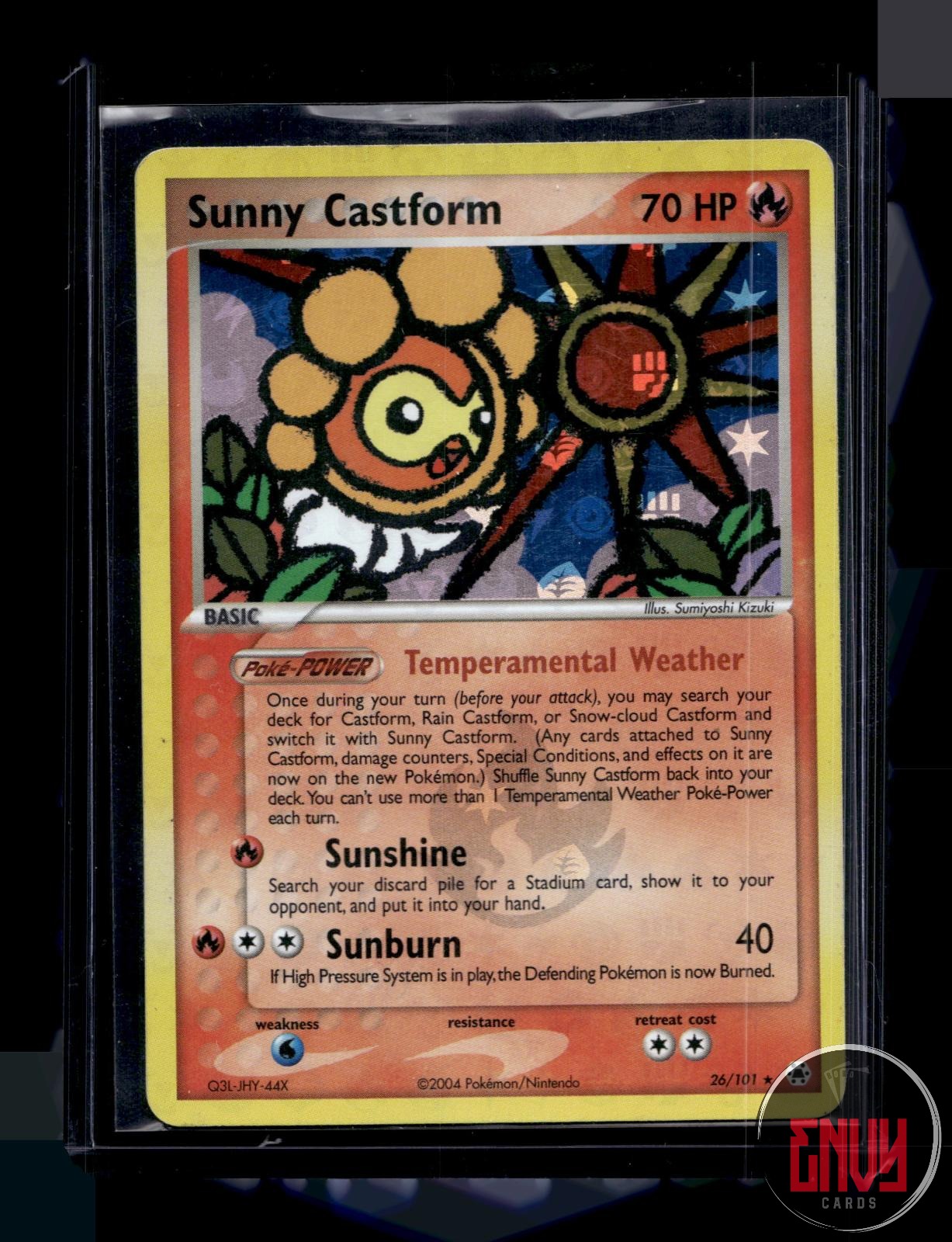 Sunny Castform Moderately Played 26/101 Rare Hidden Legends Pokemon