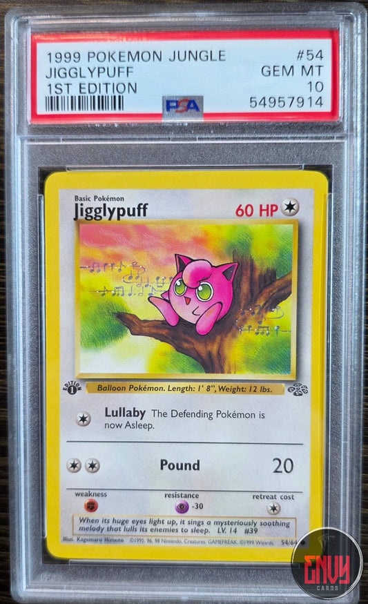 Jigglypuff 54/64 1st Edition Jungle Pokemon PSA 10 Gem Mint