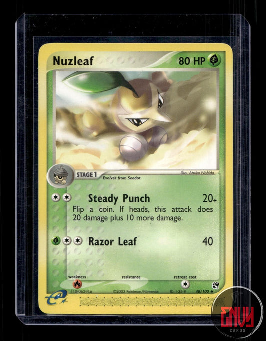 Nuzleaf Lightly Played 48/100 Uncommon Sandstorm Pokemon