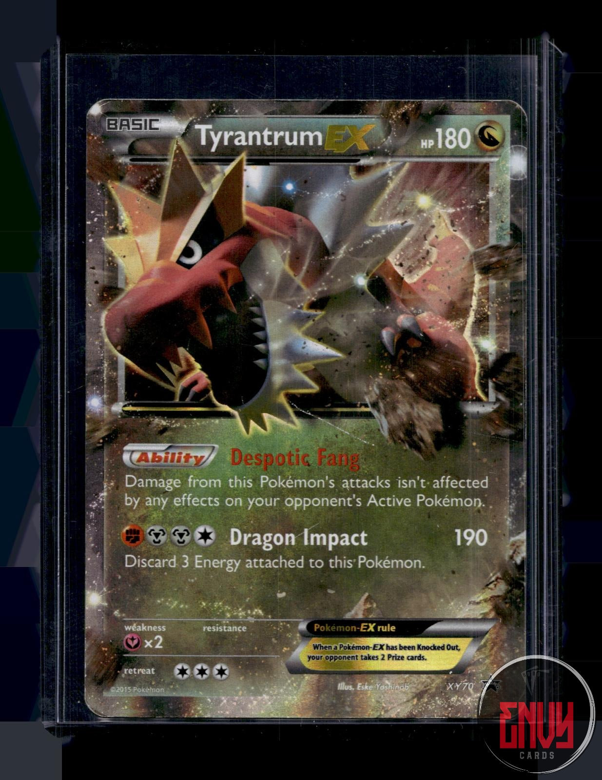Tyrantrum EX Damaged XY70 Promo XY Promo Pokemon Holo