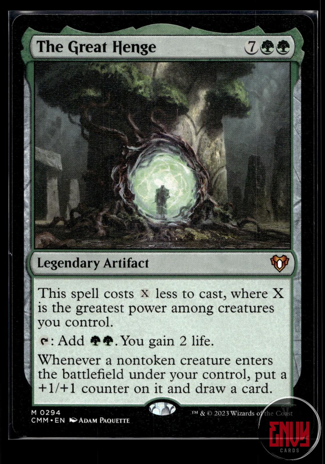 The Great Henge Near Mint 294 Mythic Commander Masters