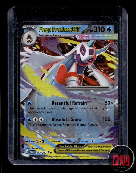 Mega Froslass ex Near Mint 047/217 Double Rare Ascended Heroes Pokemon