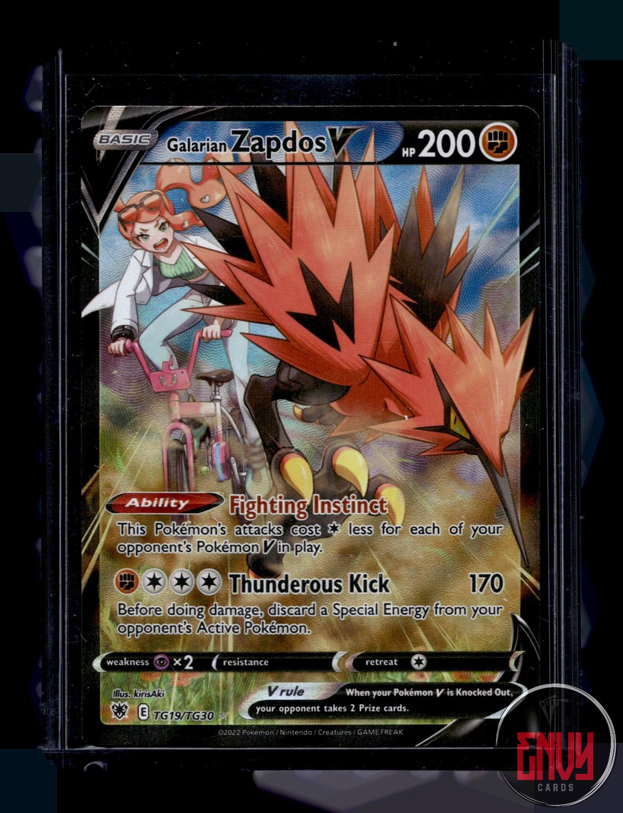 Galarian Zapdos V NM TG19/TG30 V Rare Astral Radiance Trainer Gallery Pokemon