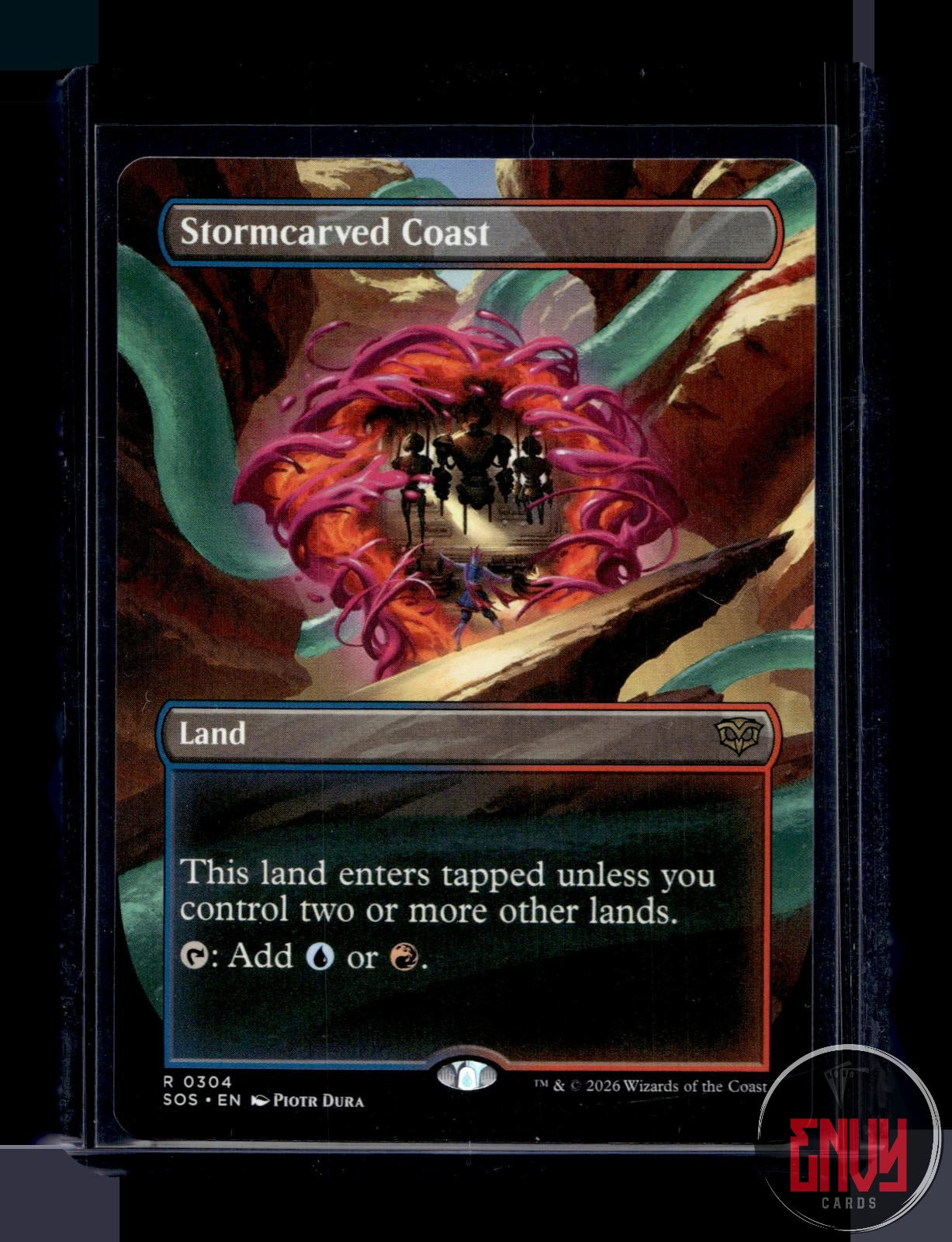 Stormcarved Coast (Borderless) Lightly Played 304 Rare Secrets of Strixhaven