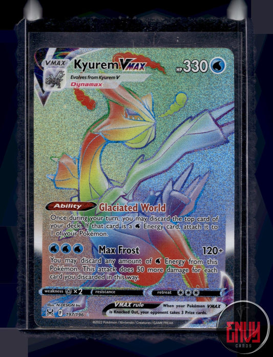 Kyurem VMAX Near Mint 197/196 Rainbow Rare Lost Origin Pokemon