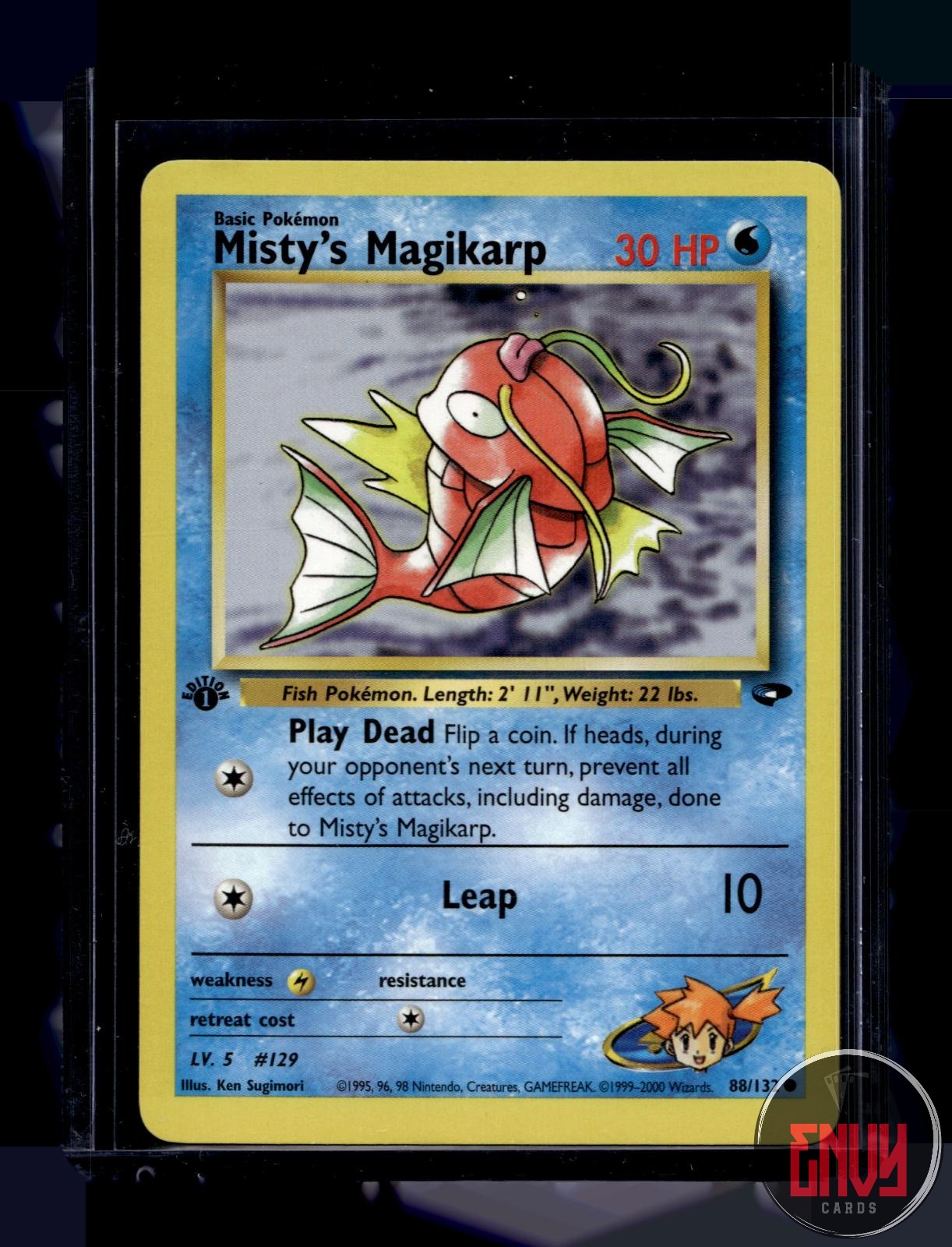 Misty's Magikarp Lightly Played 88/132 Common Gym Challenge Pokemon 1st Edition