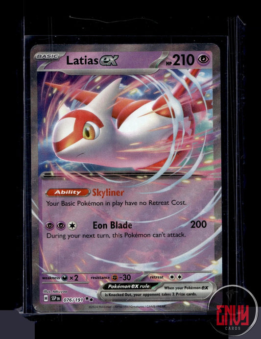 Latias ex Near Mint 076/191 Double Rare Surging Sparks Pokemon