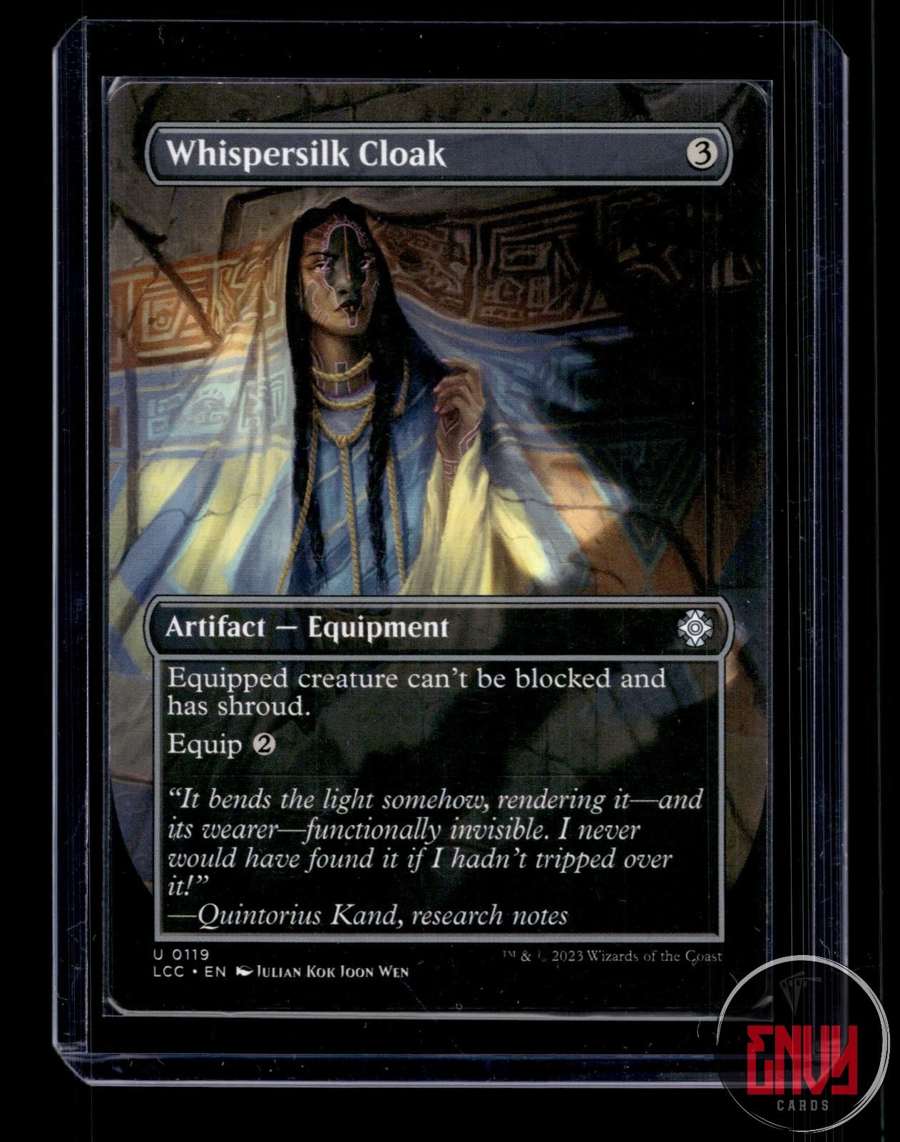 Whispersilk Cloak (Borderless) NM 119 LCC Magic: The Gathering