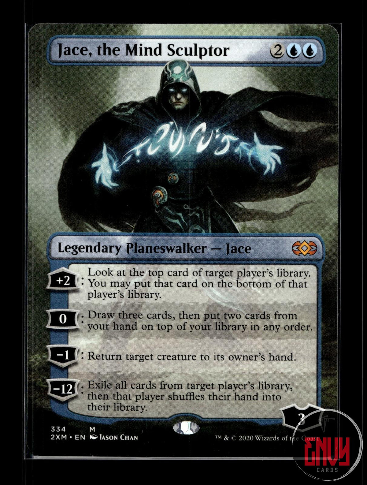 Jace, the Mind Sculptor (Borderless) Near Mint 334 Mythic Double Masters