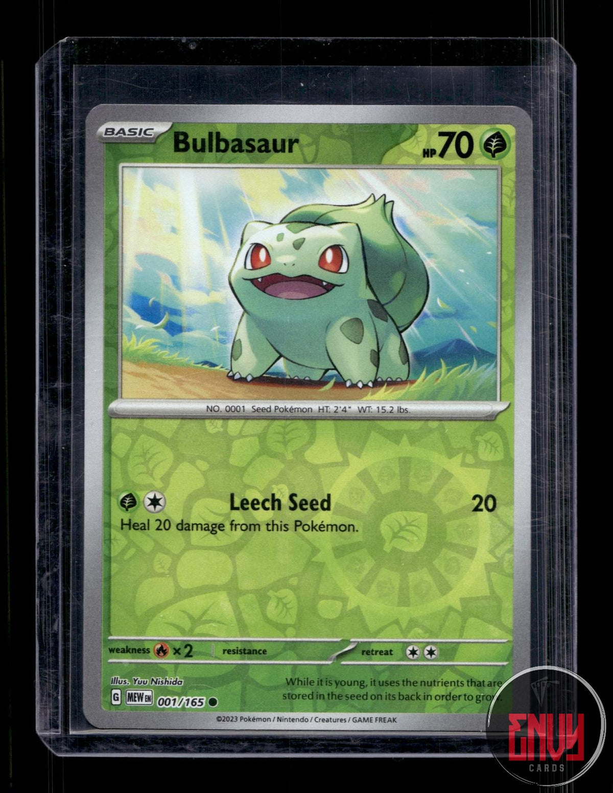 Bulbasaur NM 001/165 C 151 Pokemon Reverse Holo