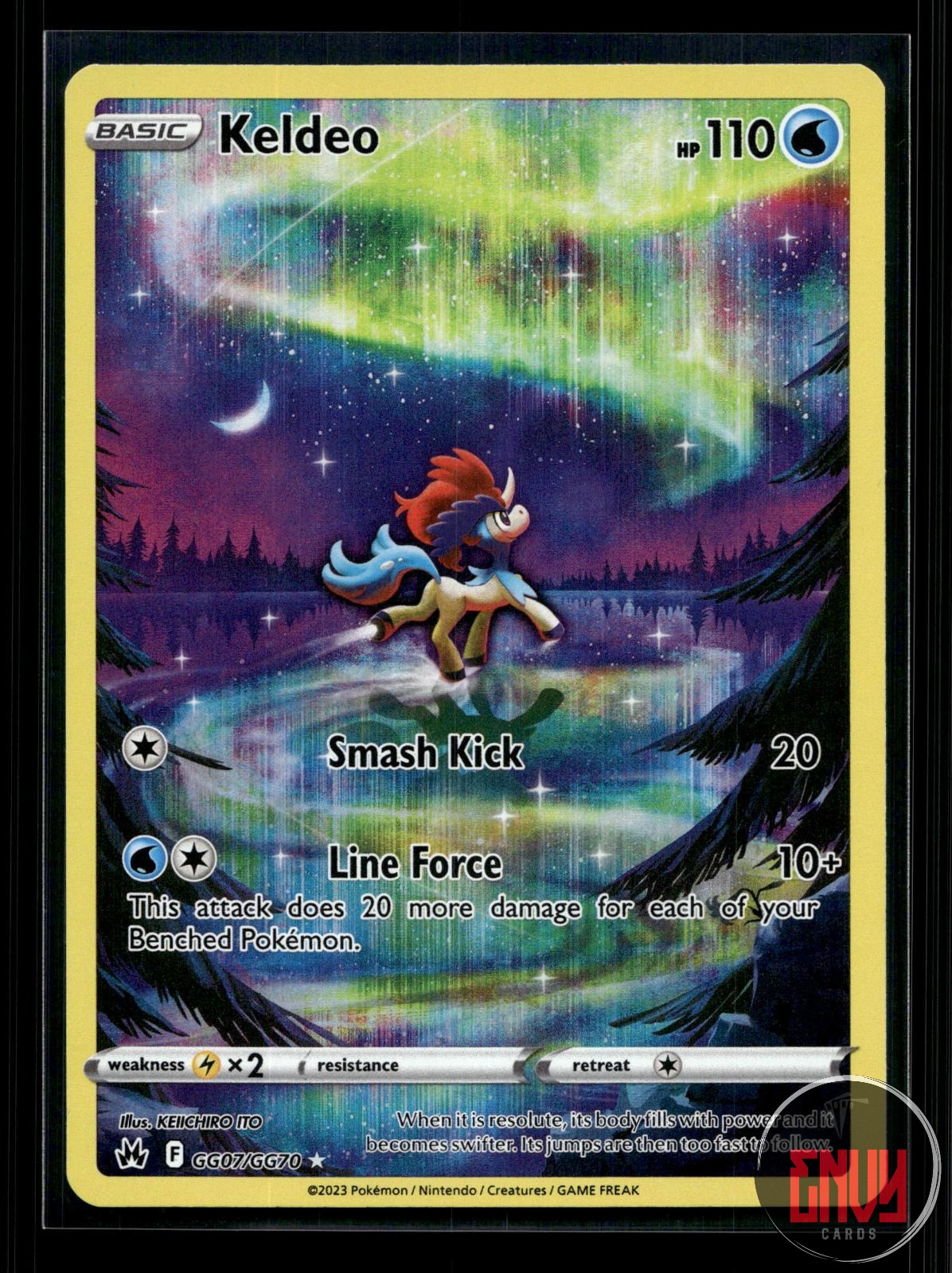 Keldeo NM GG07/GG70 TG Crown Zenith Galarian Gallery Pokemon Holo