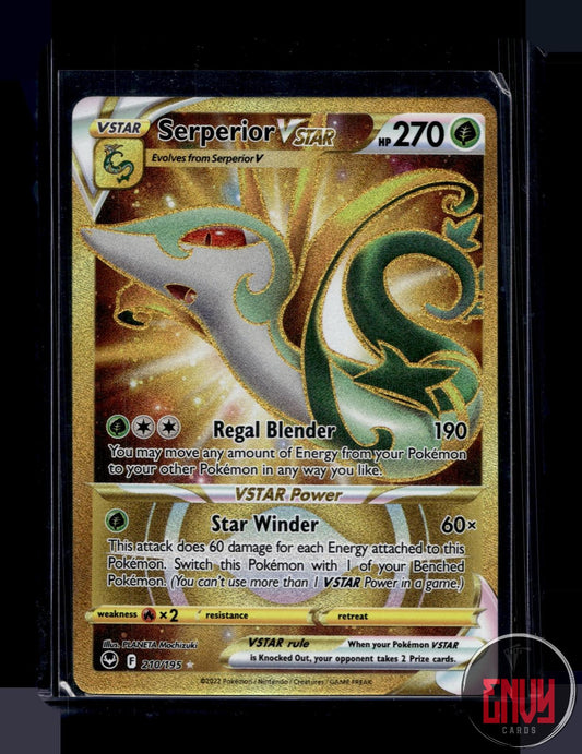 Serperior VSTAR Near Mint 210/195 Secret Rare Silver Tempest Pokemon