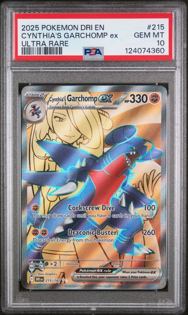 Cynthia's Garchomp EX UR Destined Rivals PSA 10