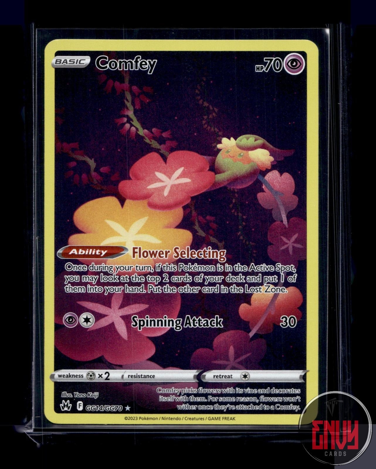 Comfey NM GG14/GG70 Trainer Gallery Rare Crown Zenith Galarian Gallery Pokemon