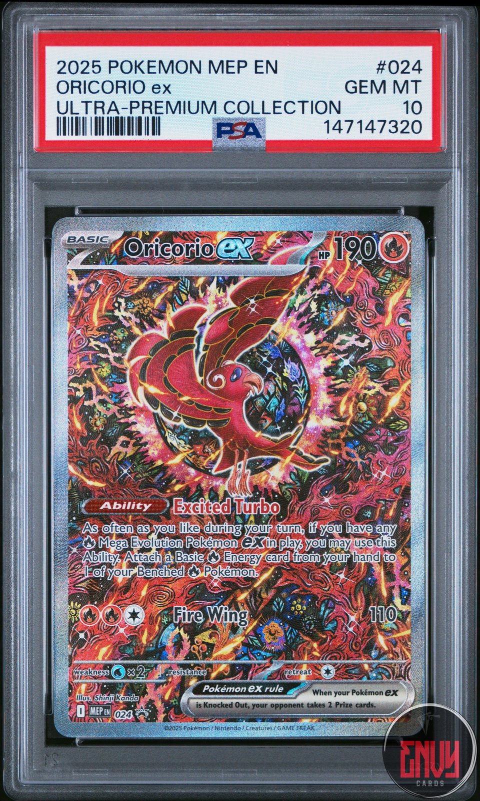 Oricorio EX 024 Ultra Premium Collection Black Star Promo Pokemon PSA 10