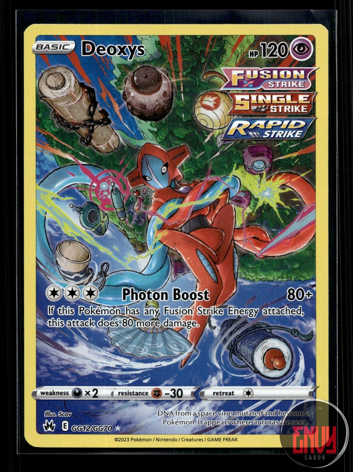 Deoxys NM GG12/GG70 TG Crown Zenith Galarian Gallery Pokemon Holo