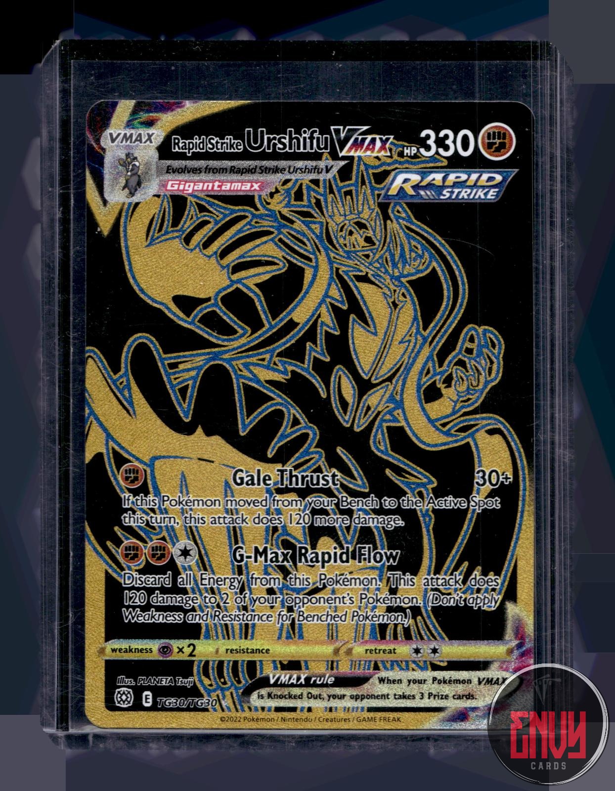 Rapid Strike Urshifu VMAX NM TG30/TG30 Brilliant Stars Pokemon Holo