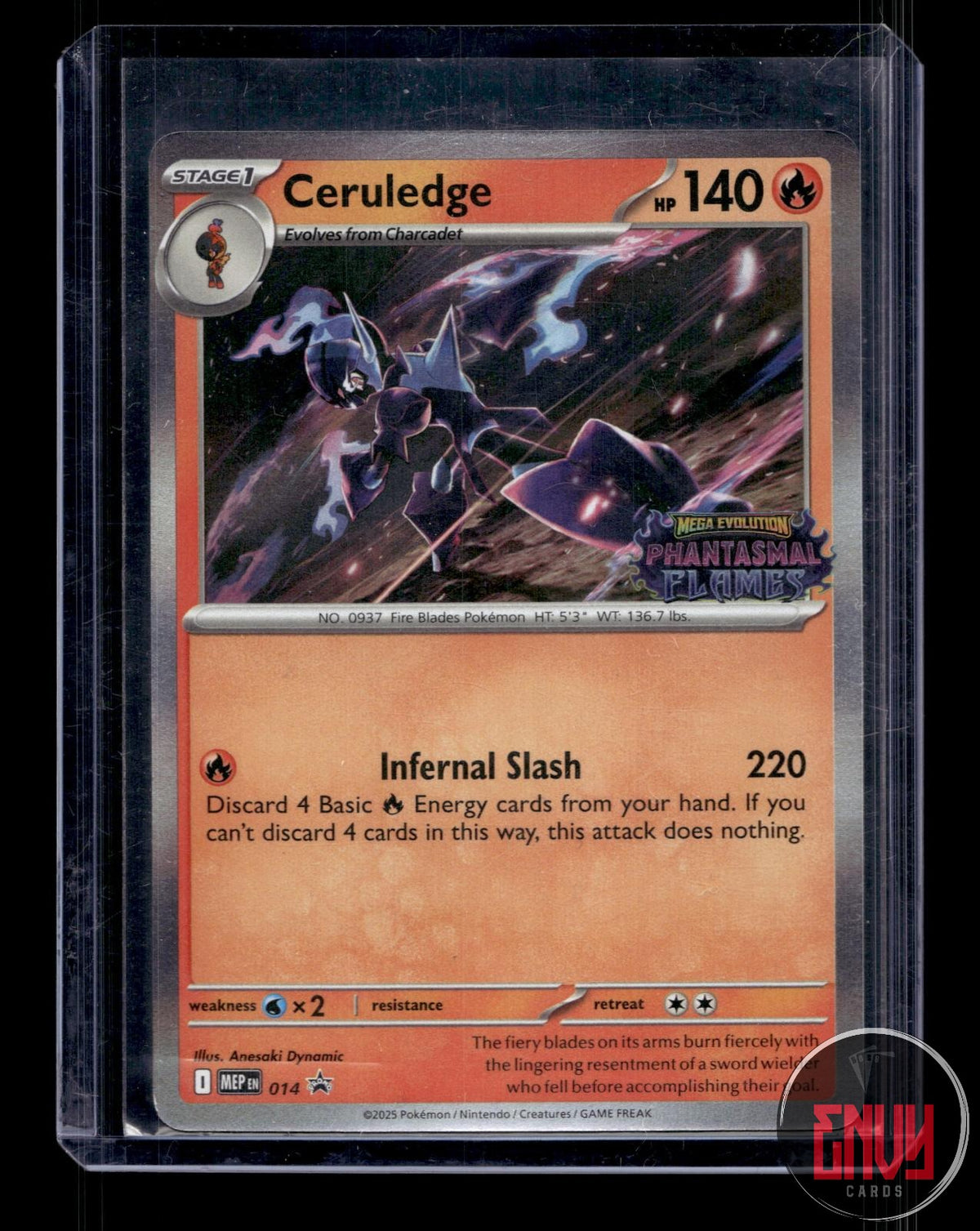 Ceruledge (Prerelease) NM 014 P ME: Mega Evolution Promo Pokemon Holo