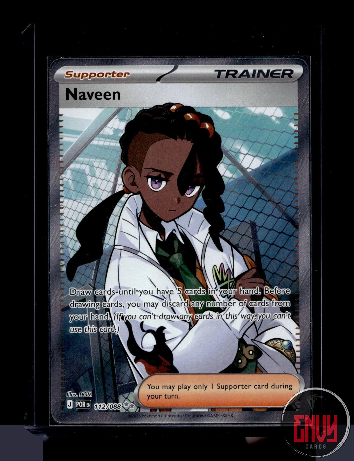 Naveen Near Mint 112/088 Ultra Rare Perfect Order Pokemon
