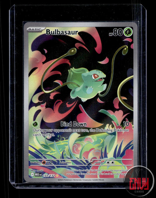 Bulbasaur (Mega Evolution Stamped) NM 133/132 MCAP Pokemon Holo