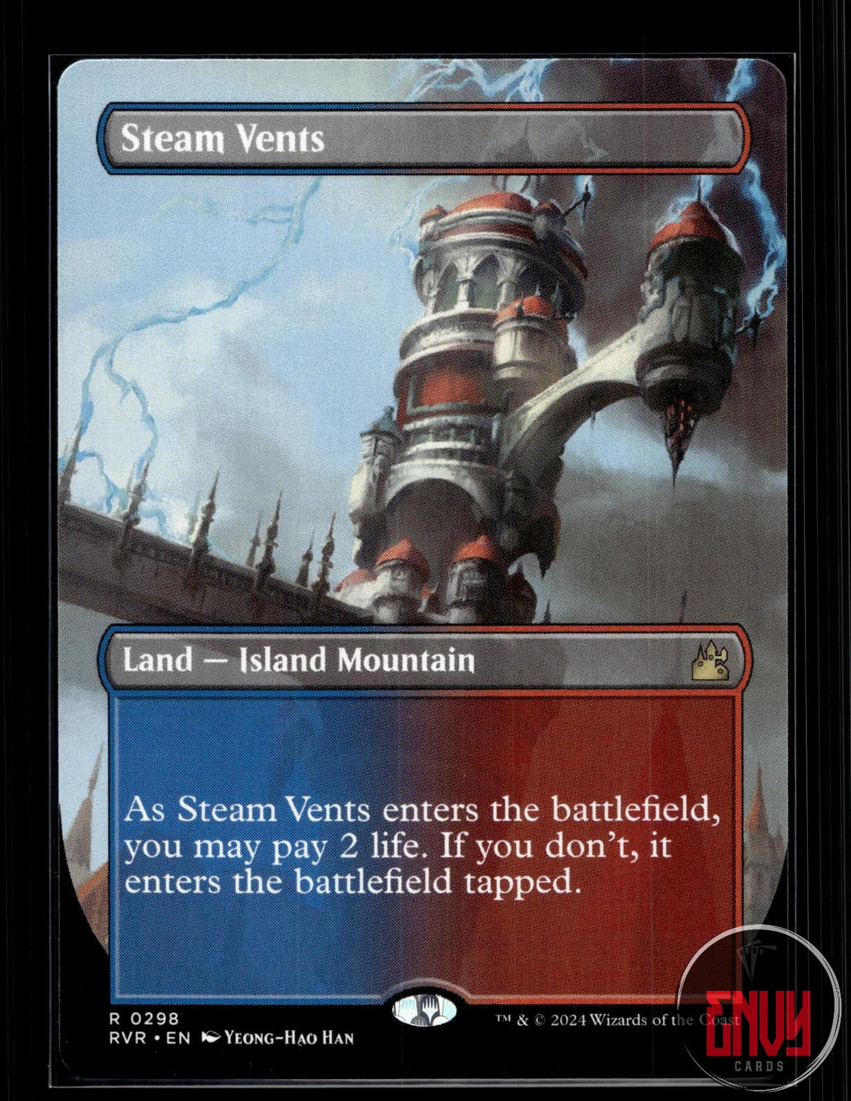 Steam Vents (Borderless) Near Mint 298 Rare Ravnica Remastered