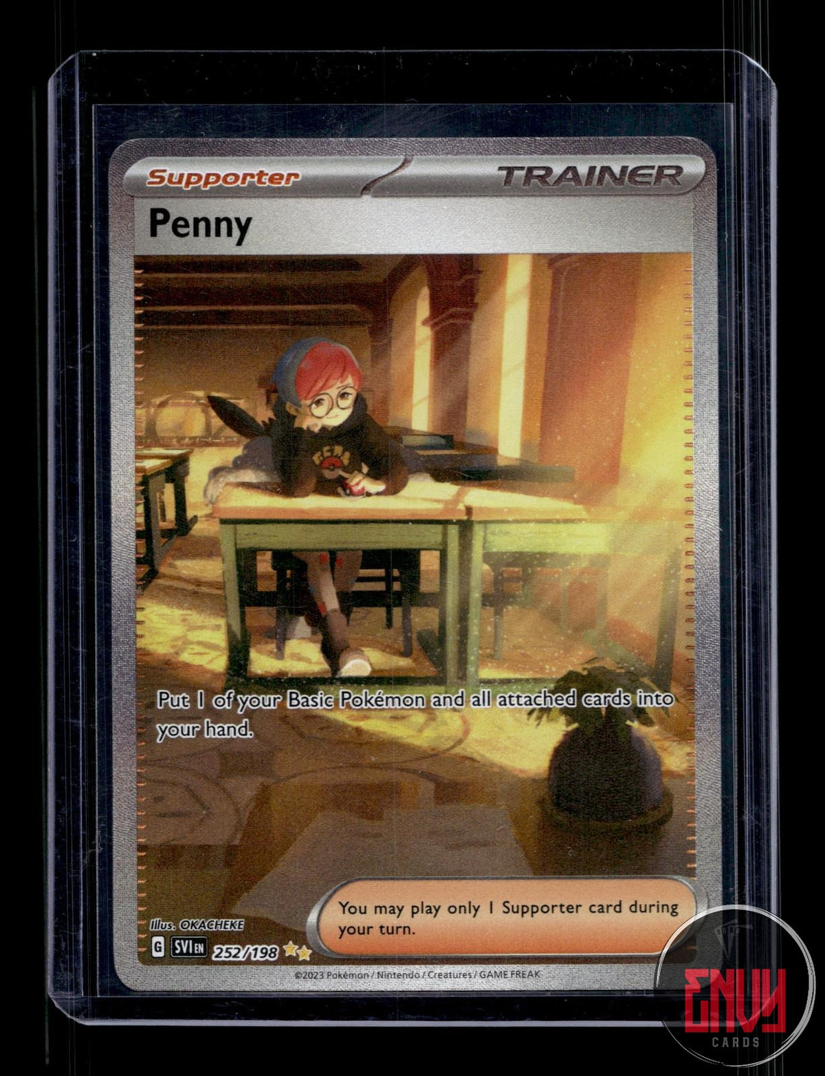 Penny NM 252/198 SIR Scarlet & Violet Pokemon Holo